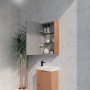 Solid timber flute mirror cabinet 450 Solid timber flute mirror cabinet 450